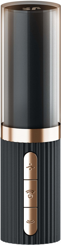 Воздушно-волновой стимулятор Deep Kiss black в виде помады 4083247